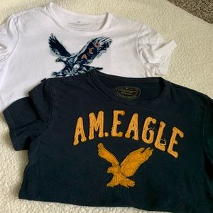 Lot of American Eagle Graphic Tees